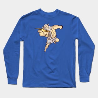 Funny Greek God Zeus with Lightning Bolt Long Sleeve T-Shirt